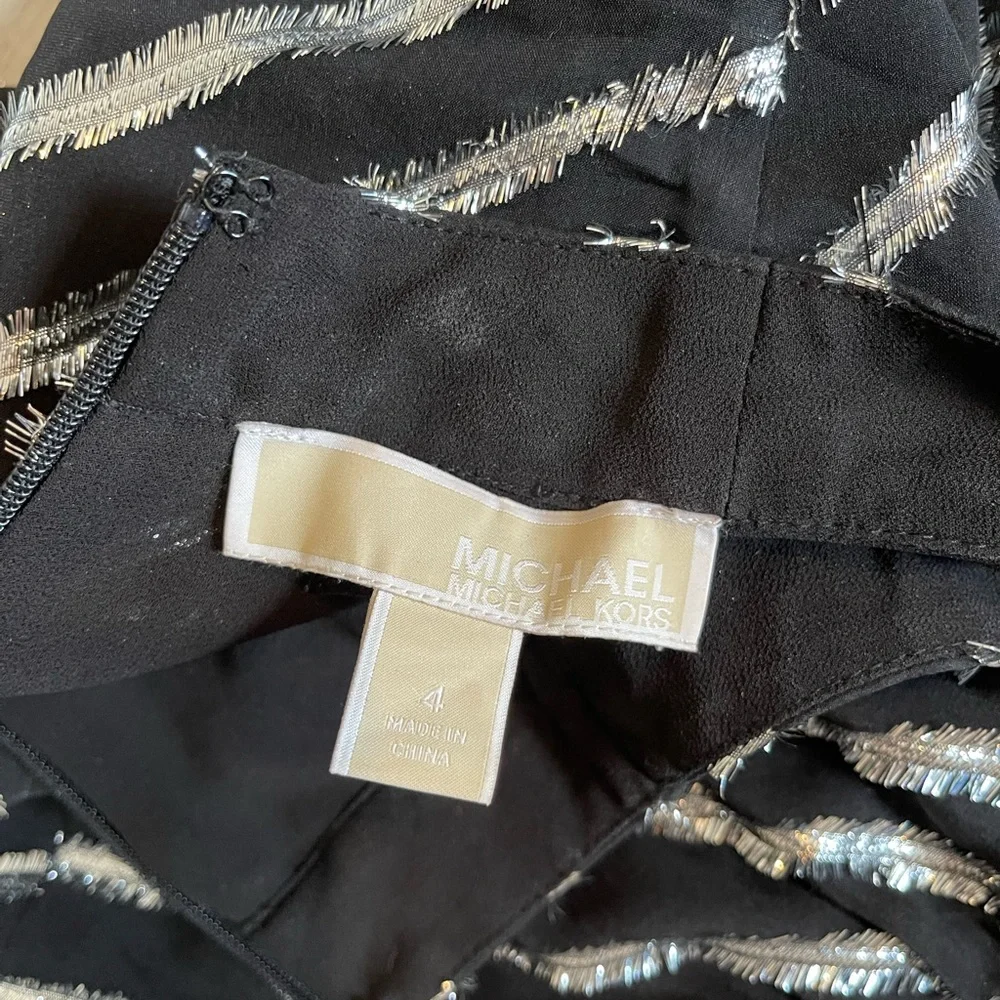 Michael Michael Kors Lurex Striped Mini Dress - Picture 5 of 8